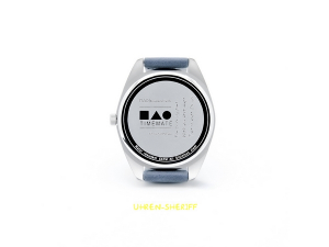 Einzeigeruhr für Damen von TIMEMATE - Mate 302 Silver Blue Off-White